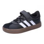 adidas VL Court 3.0 Hook and Loop Shoes Kids, Core Black/Cloud White/Core Black, 1 UK