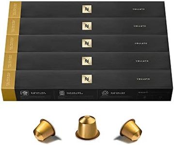 Nespresso Original Cápsulas de Café Volluto, 50 Cápsulas para Máquina de Café, Cafetera, Tueste Ligero, Mezcla Dulce y Afrutada