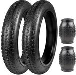 ZUKKA Bike Tire 20/24/26 x 3.0 Fat Bike Tire 2 Pack Replacement Tire Folding Mountain Bike Tire High-Density Bike Tires for Snow Beach BMX MTB Electric Bike (20 * 3.0/2 Pack)