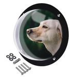 Pet Peek Window - Dog Fence Window, Dog Fences Clear View Dome | Easy-to-Install Round Bubble Pet Window, for Dog Kennels and Fences, Provides Clear View for Pets and Children, Outdoor Accessory