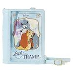 Loungefly Disney Lady and The Tramp Book Convertible Crossbody Bag Multi