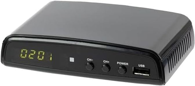 QFX CV-103 Digital Converter Box W Ul Adapter, for RF in (Antenna), RF Out, HD Out, and Video Out, USB Recording, Sleep Timer Feature, Black