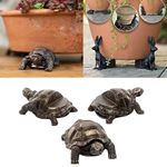 3Pcs/Set Mini Animal Shape Resin Dog Rabbit Tortoise Shaped Decorative Plant Risers for Pots, Pot Feet for Planter Pots,Decorative Feet for Planters Resin Plant Planter Foot (turtle)