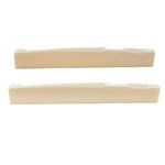 Musiclily Bone Acoustic Guitar Saddle,76x3x13mm (2 Pieces)