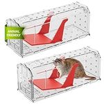 Roshield 2 X Humane MOUSE Traps for Indoors and Outdoors, Duty Pest Trap for Catch Alive. Pets and Children Friendly. Reusable Rodent Mice Trap.Quick, Effective and Highly Sensitive Catcher