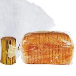 volila Clear Plastic Bread Bag - Pack of 150 Bread Bags for Homemade Bread Loaf, Baking Buns, Baguette Bread Bags to Keep Bread Fresh - 45cm x 20cm x 10cm Bread Bags for Daily Use Bread Storage Bags