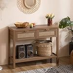 SICOTAS Console Table with Rattan D