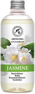 Recambio de Difusor con Aceite Esencial Jazmín 500ml - Puro & Natural - Aroma de Intensas y Duraderas - Aromatizar Aire en Cuartos - Baños - Hogares - Difusor Perfume