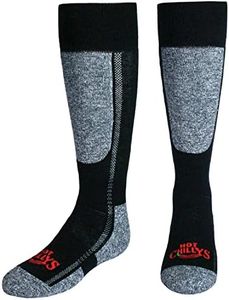 Hot Chillys Youth Premier Mid Volume Classic Sock - Black/Heather, Small