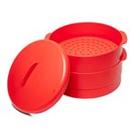 Tupperware Aluminium Multipurpose Steamer - Chilli Red