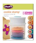 Chef 'n Shapes Jar with 5 Cookie Cutters, Plastic, multicoloured, 8.5 x 8.5 x 12 cm, 1, Unit