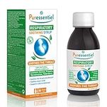 Puressentiel Sore Throat Soothing Syrup 125 ml- Soothes & Relieves Sore Throats Immediately - For Dry & Tickly Coughs- Helps Relieve Vocal Cords- 100% Natural Formula- Suitable for Children aged 3+