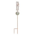 Grasslands Road Dragonfly Rain Gauge - Garden Rain Gauge - Rain Gauge Outdoor - Garden Outdoor Décor, Metal, Glass and Acrylic, 35 1/2 by 4 1/2 Inches