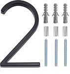 Fifod 6" Modern House Numbers Floating Stainless Steel Address House Number Anti-Rust House Numbers with Nail Kits for Door Yard…