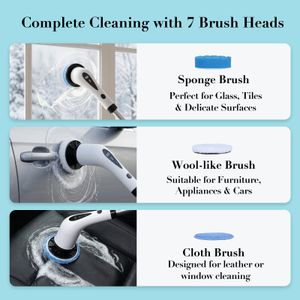 Airlovers Electric Spin Scrubber – Cordless Power Cleaning Brush