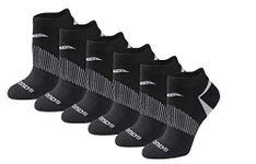 Saucony Women's Selective Cushion Performance Socks (6 & 12 Pairs), Black Basic (6 Pairs), Medium