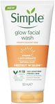 Simple Protect 'N' Glow Express Glow Clay Polish Cleanser leaves skin naturally glowing for expert facial skin care 150 ml