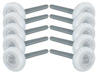 DURA-LIFT Ultra-Seal 2" Nylon Garage Door Roller with Sealed Precision 13-Ball Bearing on 4" Stem (10 Pack)