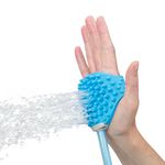 Aquapaw Dog Bath Brush - Sprayer and Scrubber Tool in One - Indoor/Outdoor Dog Bathing Supplies - Pet Grooming for Dogs or Cats with Long and Short Hair - Dog Wash with Hose and Shower Attachment