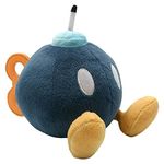 Super Mario AC16 Bob-Omb Sanei Officially Licensed Plush, Multicolour