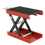 1100LB 9" Wide Deck Motorcycle Center Scissor Lift Jack Hoist Stand Bikes ATV