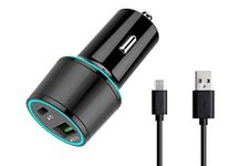 UrbanX Fast Car Charger 21W Car and Truck for Cat S60 with PD 3.0 Cigarette Lighter USB Charger - Black Comes with USB C to Micro USB Cable 3.3FT 1M