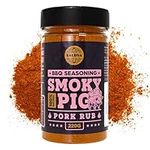 Smoky Pig BBQ Pork Rub - 100% Natural BBQ Seasoning - Perfect Blend Of Spices For Smoky BBQ And Grill Pork Dishes - Large Jar (220g)