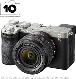 Sony Alpha 7C II Mirrorless Camera Silver with 28-60mm Lens