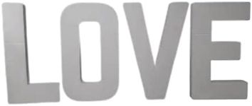 EPS Smooth Foam Words & Sayings for Weddings, Cakes, Arts & Crafts, Life Events - 12" High (Love)