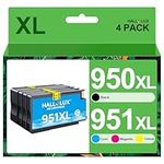 950XL 951XL Ink Cartridges Combo Pack Compatible for HP 950 951 XL for OfficeJet Pro 8600 8610 8620 8100 8630 8660 8640 8615 276DW 251DW Printer (Black, Cyan, Magenta, Yellow, 4 Pack)