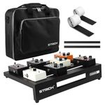 STRICH Guitar Pedal Board Aluminum Alloy 1.39lb Super Light Effect Pedalboard 15'' x 12.5'' with Carry Bag, STANDARD 15 (Angled)