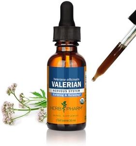 Herb Pharm Certified Organic Valerian Root Liquid Extract for Relaxation and Restful Sleep, Alcohol-Free Glycerite, 1 Ounce