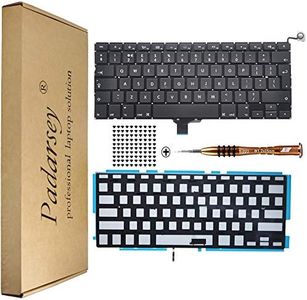 Padarsey Replacement Backlight/Backlit UK layout Keyboard Compatible For Macbook Pro A1278 2009 2010 2011 2012 2013 2014 2015 Year with 80Pce Keyboard Screws and Screwdriver