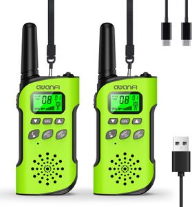 AWANFI Kids Rechargeable Walkie Talkies – Long Range, 2-Pack