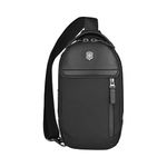 Victorinox Swiss Designed Sling Bag, Architecture Urban 2, Bag for Men & Women, Black, 4 litres, 653350
