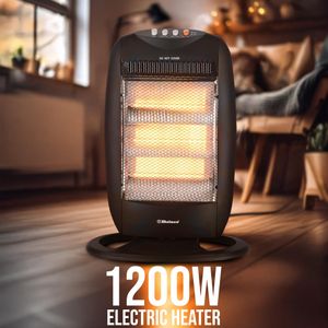 Belaco 3-Bar Halogen Heater 1200W – Portable Electric Room Heater