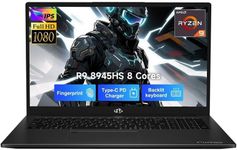 NIMO 17.3" Gaming Laptop, AMD Ryzen 9 8945HS (8C/16T, Up to 5.2GHz), 32GB DDR5 RAM, 1TB SSD, Radeon 780M Graphics, 100W PD Fast Charge, Fingerprint, AI-Powered Business & Gaming PC, Win 11