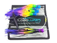 Lobo Lures #215 Skipjack Hybrid Skipjack Hybrid UV Splash Tuna Mahi Marlin Trolling Lure Daisy Chain (Big Rock Rainbow)