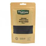 Organic Nigella Seeds (Also Known as Black Cumin or Kalonji) - 100% Pure and Natural - Nutritious, Flavorful, and Versatile Ingredient - Resealable Pouch for Freshness - Thames Organic 100g