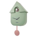 Fisura - Cuckoo clock. Wall clock. Original wall clock for gift. 3 AA batteries not included. 21,5 x 8 x 41,5. Material: ABS plastic. (Mint)