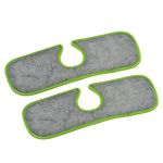 uxcell Faucet Mat, 2pcs Bathroom Kitchen Sink Drain Splash Guard Drip Water Catcher Basin Countertop Tap Pad Protective Mat, Green Grey