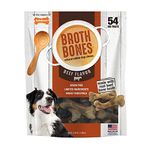 Nylabone Beef Broth Bones Dog Treats (Net 54 Count),