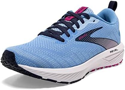 Brooks Women’s Revel 6 Neutral Running Shoe - Marina/Lilac Rose/Pink Lady - 8 Medium