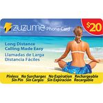 Zuzume Domestic and International Calling Card | PINless, No Expiration, No Hidden Surcharges Prepaid Phone Long Distance Calling Cards | 20 CAD