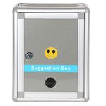 Krupalu Complain Box Multipurpose Letter/Suggestion Box - 1 Pc (Silver Color)