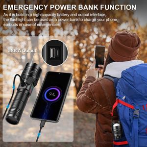 Rechargeable LED Torch – 500,000 Lumens High Power Flashlight