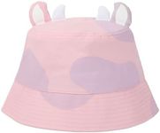 Squishmallows Patty The Cow Adult Pink Bucket Hat with 3D Ears & Horns