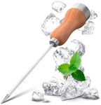 ESKONI Stainless Steel Ice Pick Punch Kitchen Tool Wooden Handle Metal Cover