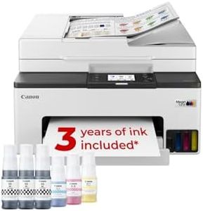 Canon MAXIFY GX2050 Wireless Colour All-in-One Refillable MegaTank Inkjet Printer - A4 Print, Copy, Scan, Fax, ADF - Wi-Fi, Cloud, Ethernet Connectivity - Home Office Printer, Includes 6 x Ink Bottles