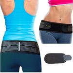 BodyMoves Sacroiliac Si Joint Hip Belt PLUS Extension for men and women-Stabilizing Si Brace Alleviates Inflammation Sciatica Pain Relief- Anti-Slip Sacral pelvis trochanter pelvic support Belt